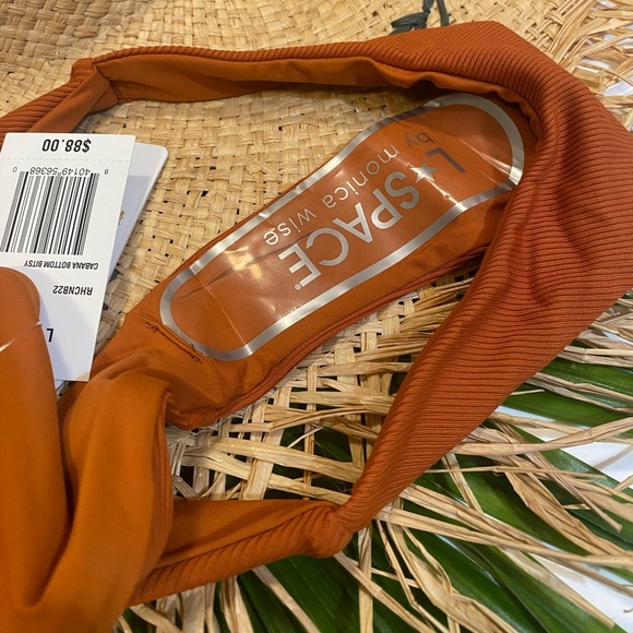 L*Space Cabana Bikini Ribbed Bottom Bitsy, Color: Amber, X-Small, NWT, Brand New - Picture 9 of 16